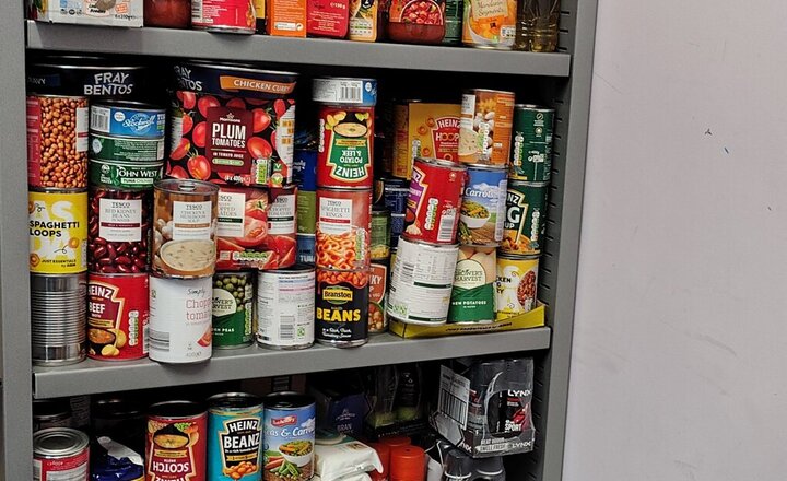 Image of A big thank you to everyone for their donations to the food bank!