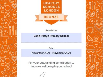 Image of Bronze Healthy Schools London Award