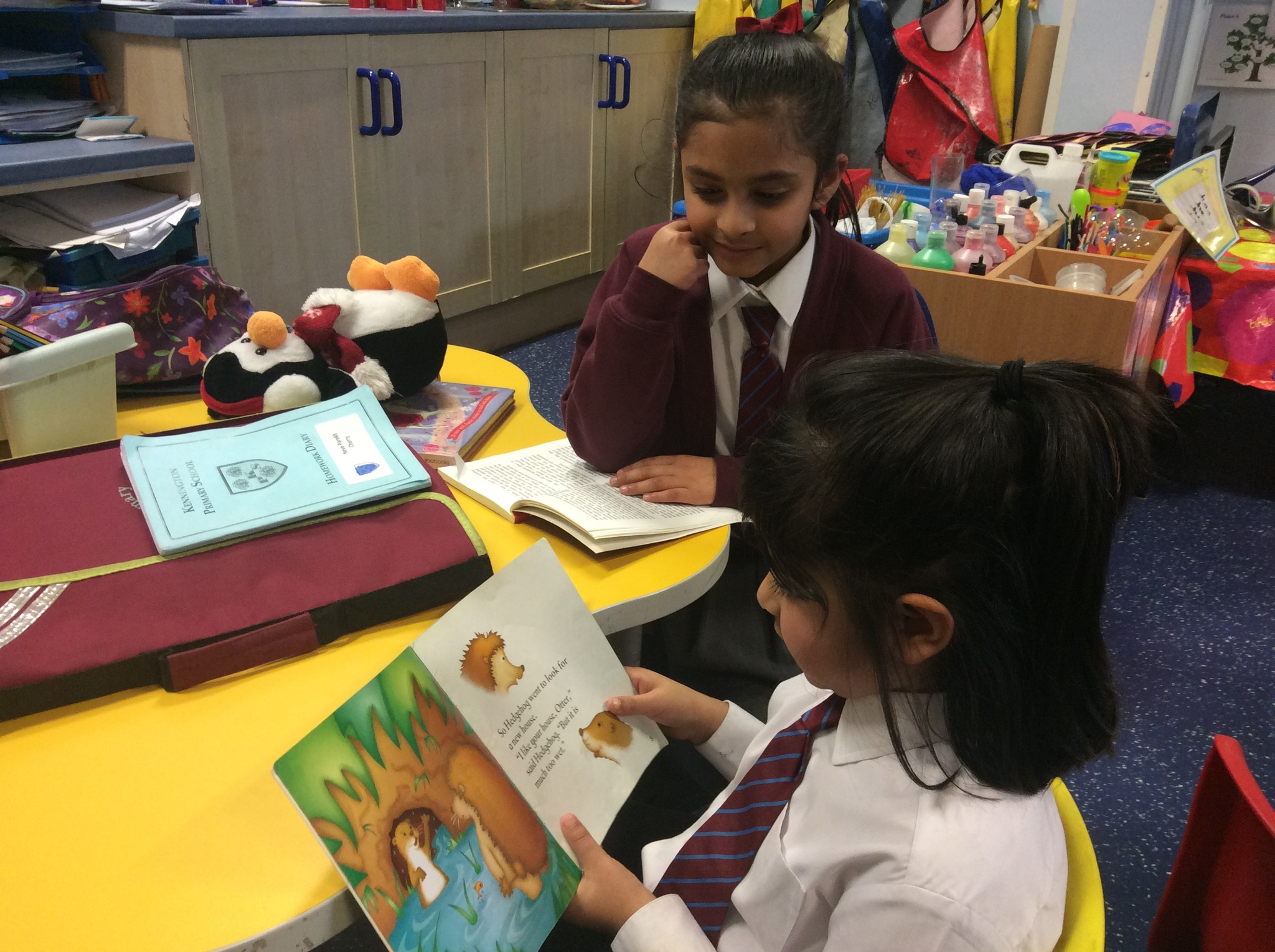 Image of World Book Day Reading Buddies Cherry Class