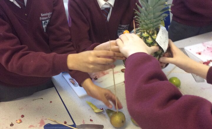 Image of Fruit Sculptures in Year 4