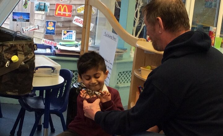 Image of The Animal Man visits Oak Class