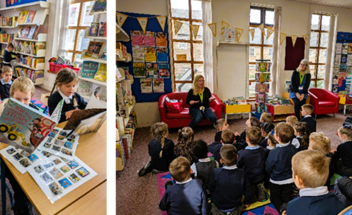 Image of Reception Library Visit