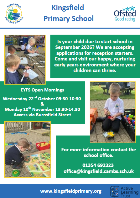 Image of Reception class 2026 open afternoon