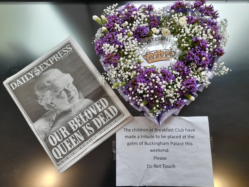 Image of Flowers for the HRH Queen Elizabeth II