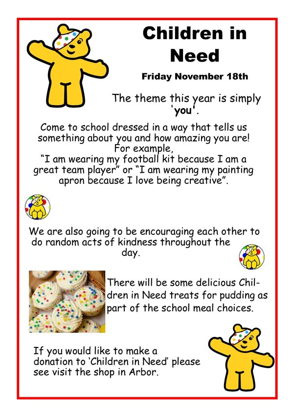Image of Children in Need - Friday 18th November