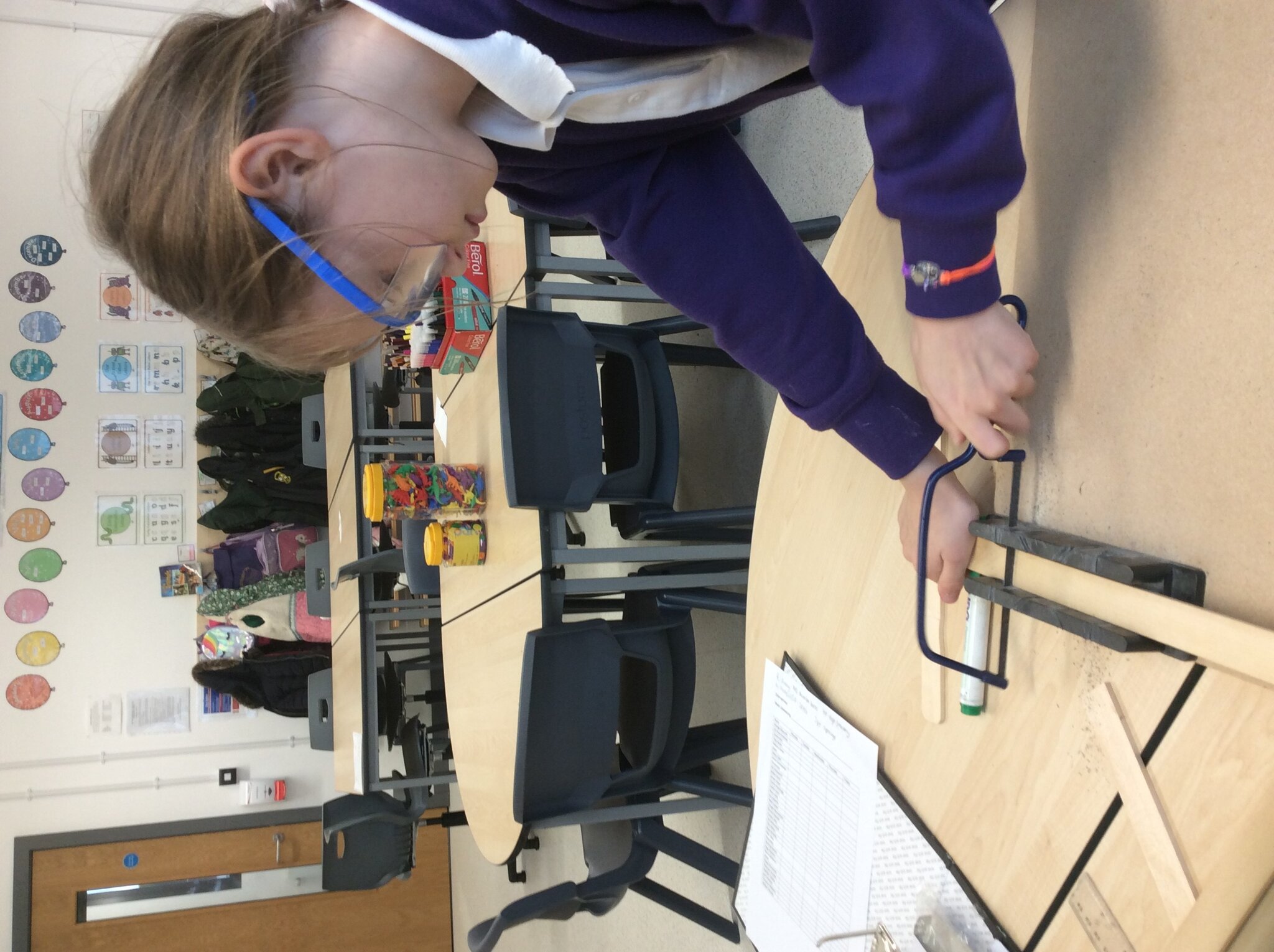 Image of Making Wooden Photo Frames to Display our Cave Art