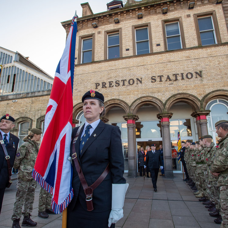 Image of CCF Guard of Honour for 101 Year Old World War II Veteran