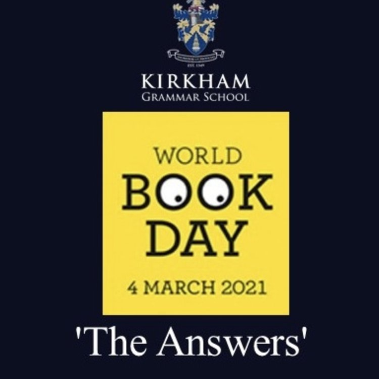 Image of Headmaster’s World Book Day Assembly - The Answers