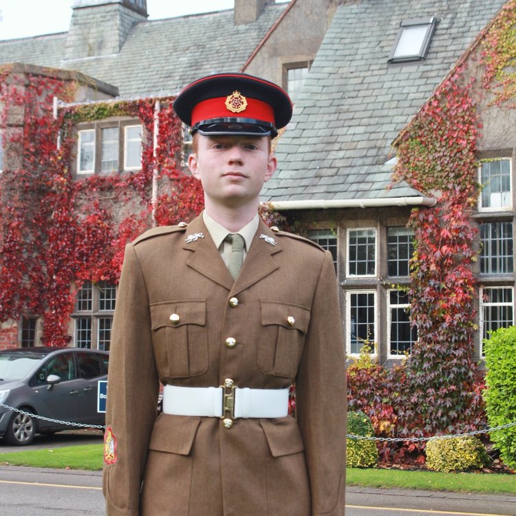 Image of Reuben awarded Lord-Lieutenants’ Cadet Honour