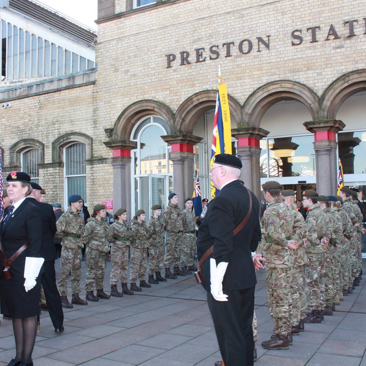 Image of CCF Guard of Honour for 101 year old World War II Veteran