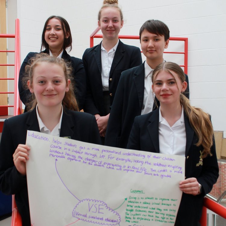 Image of KGS pupils enjoy Dragon's Den Style Cisco Challenge