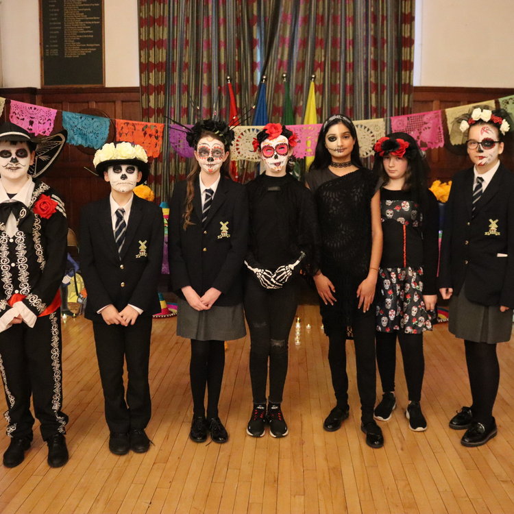 Image of KGS pupils celebrate El Día de Muertos 