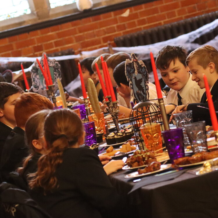 Image of J4 pupils relish magical Harry Potter Lunch in The Old Hall!