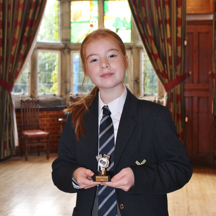 Image of KGS Pupil Olivia guest speaker at Blackburn Festival