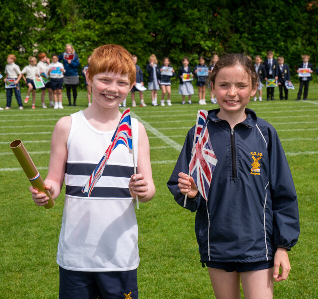 Image of County-wide baton relay arrives at KGS!