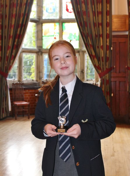 Image of KGS Pupil Olivia guest speaker at Blackburn Festival