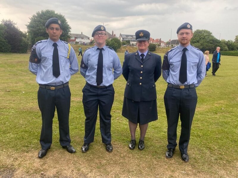 Image of KGS RAF section attend memorial service at Fairhaven Lake