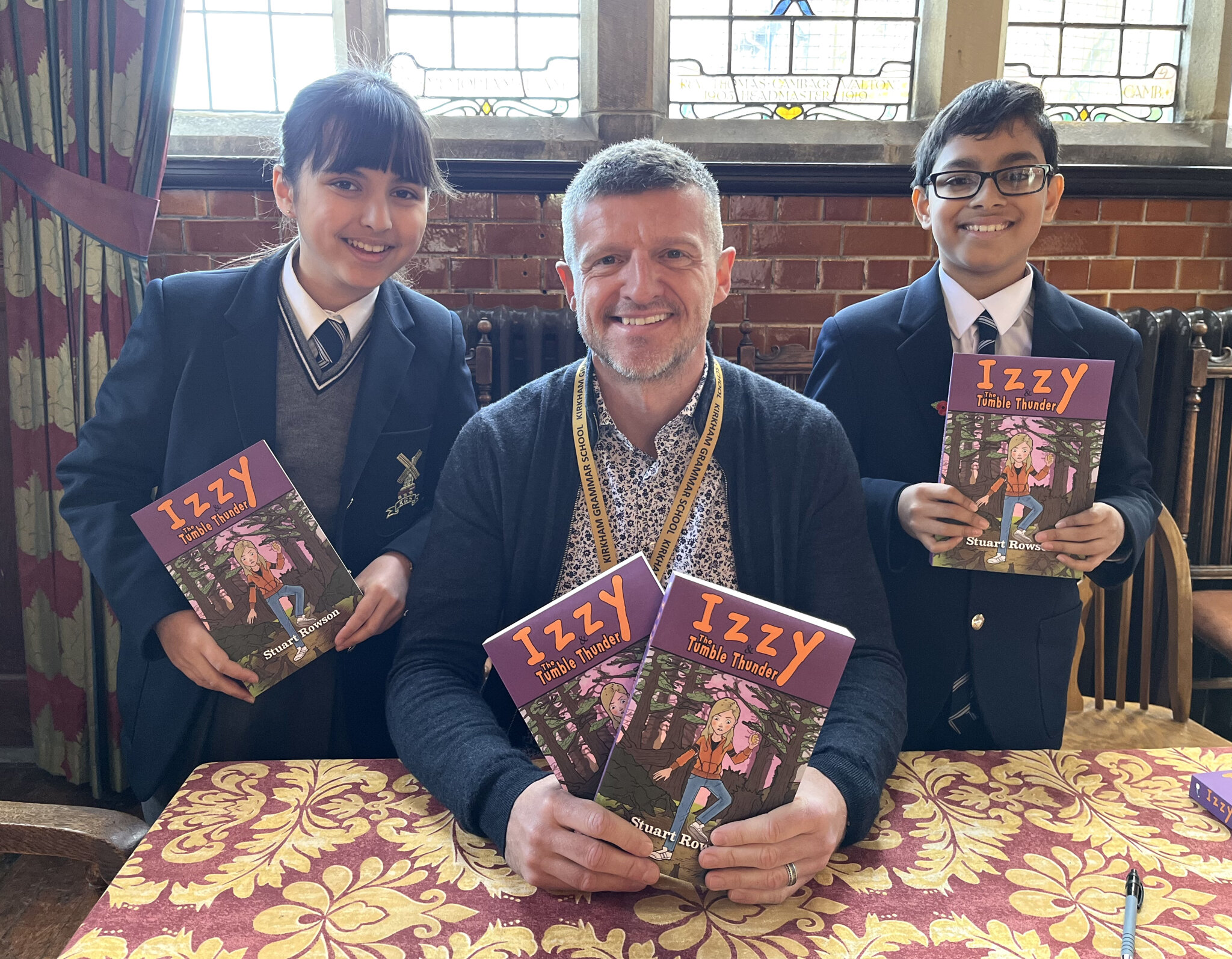 Image of Former BBC Leader, Stuart Rowson, visits KGS