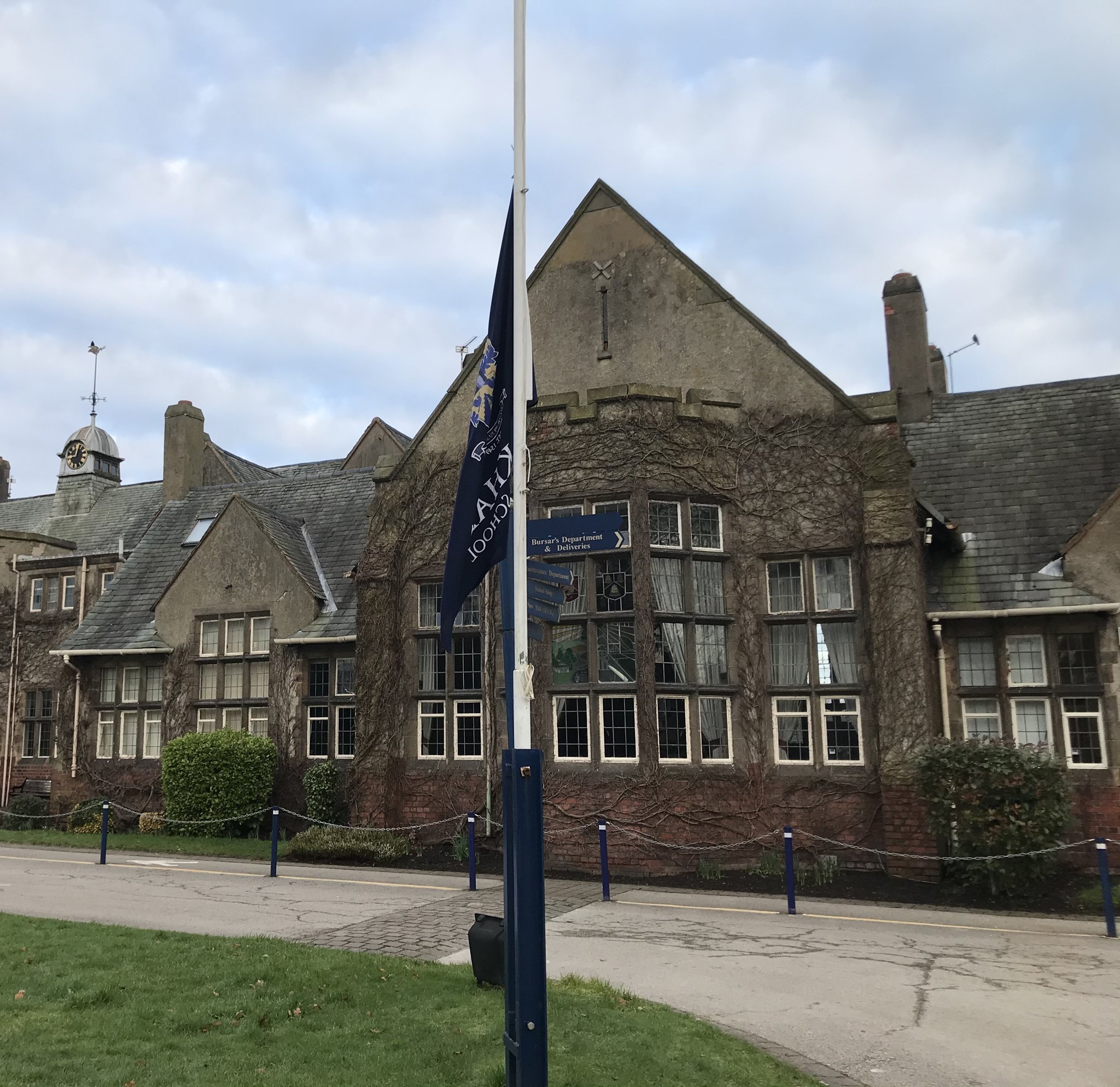 Image of KGS Flag flies at half mast for Catherine Stacey