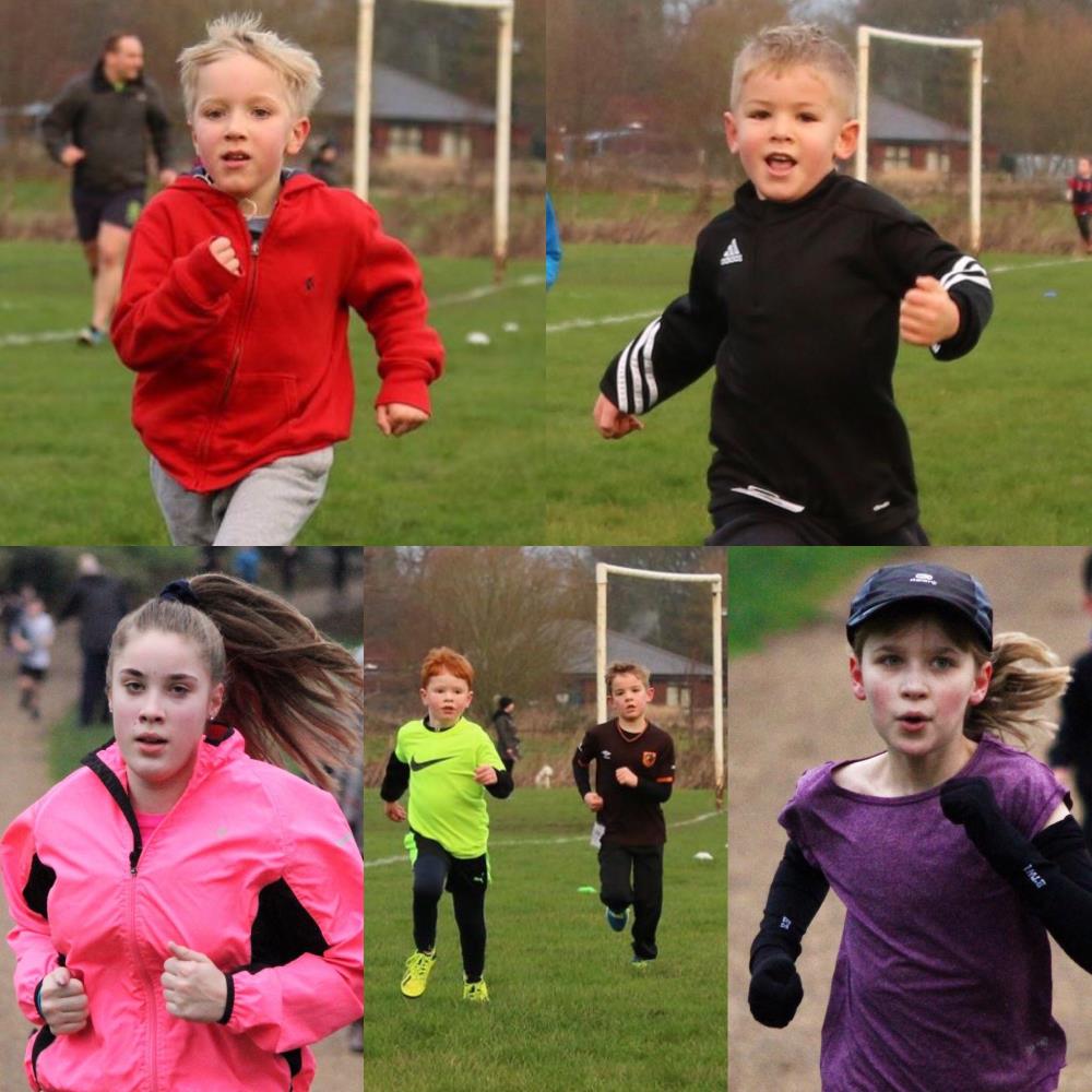 Image of KGS pupils at Christmas parkruns