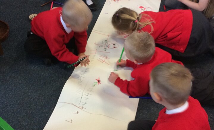 Image of Busy! Busy! Our Reception class!