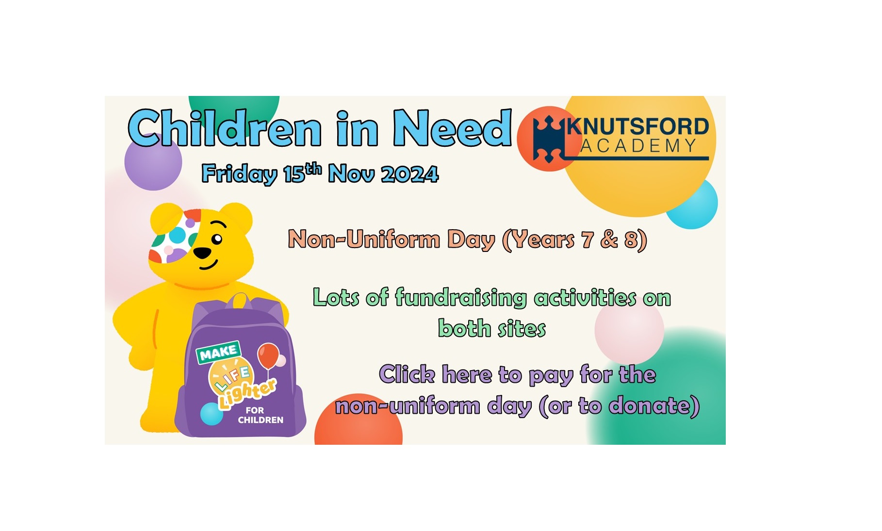 Image of Children in Need - Friday 15th Nov