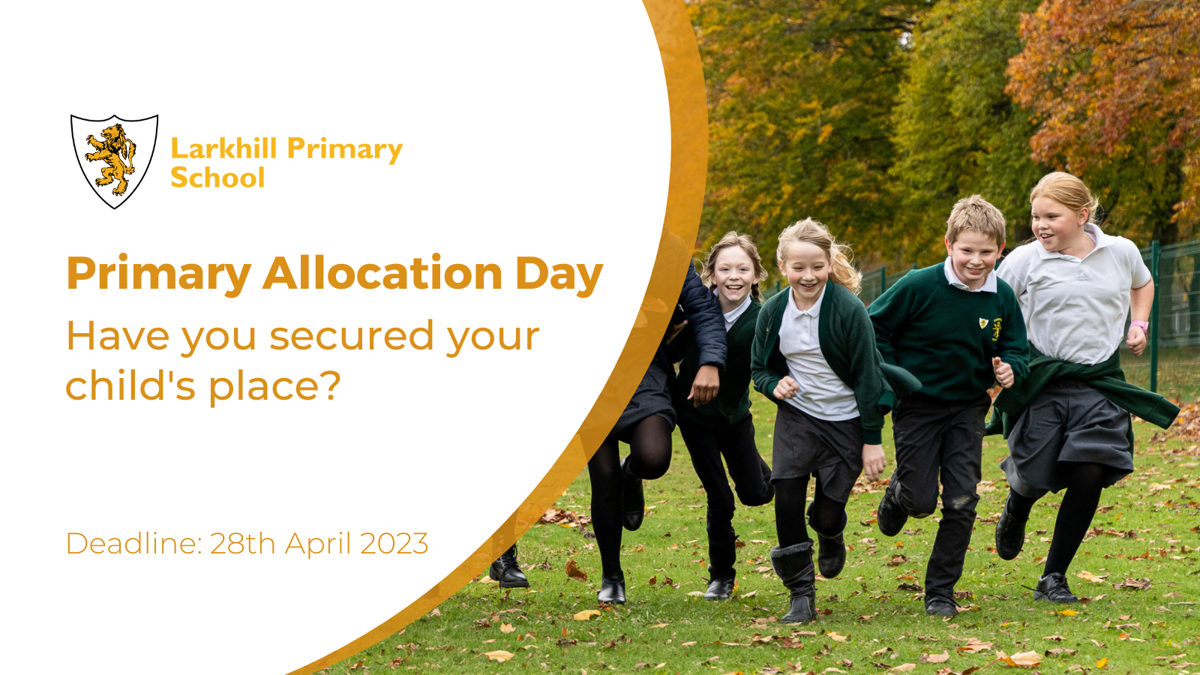 Image of National Offer Day 2023, Joining Larkhill Primary School