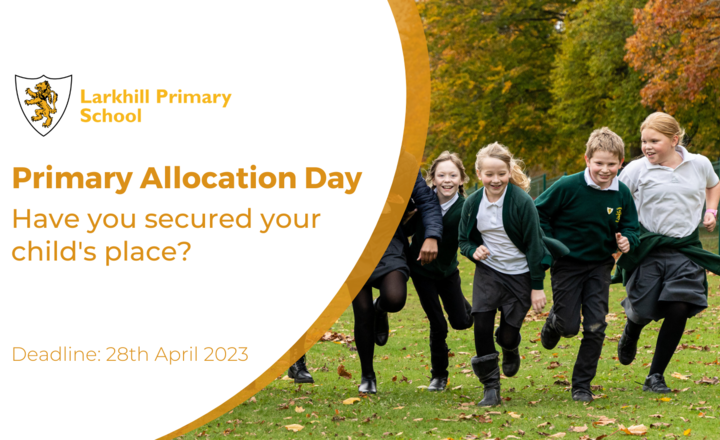Image of National Offer Day 2023, Joining Larkhill Primary School