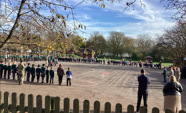 Image of Remembrance service at Larkhill 