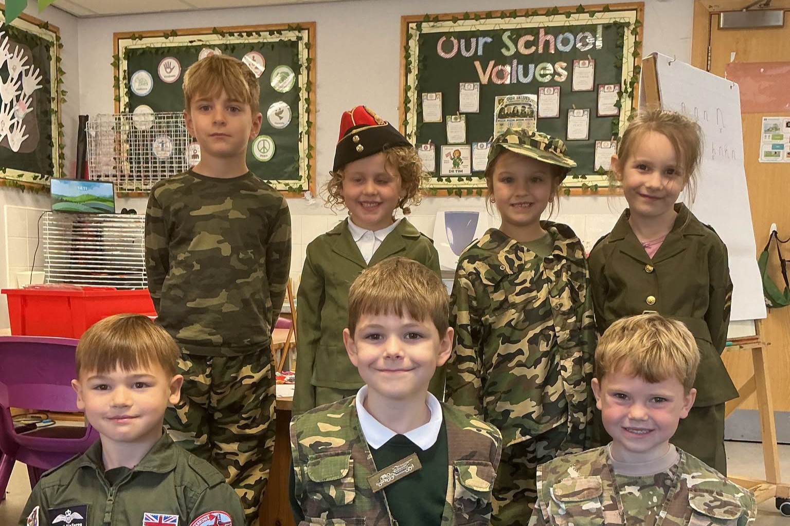 Image of Larkhill Primary School Supports BFBS Big Salute Day