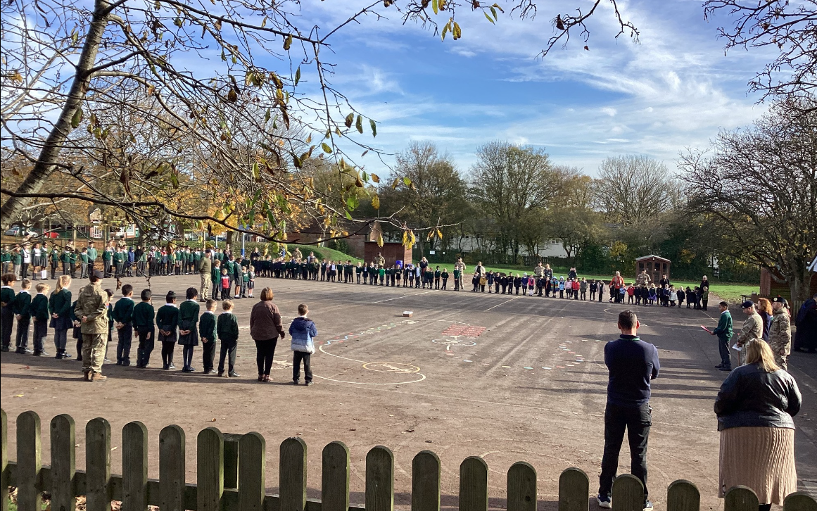 Image of Remembrance service at Larkhill 