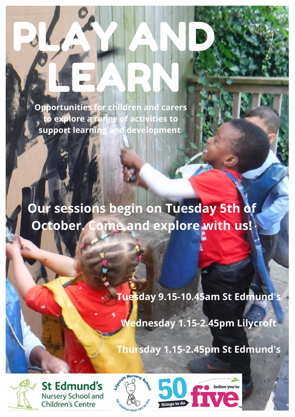Image of Play and Learn restarts next week