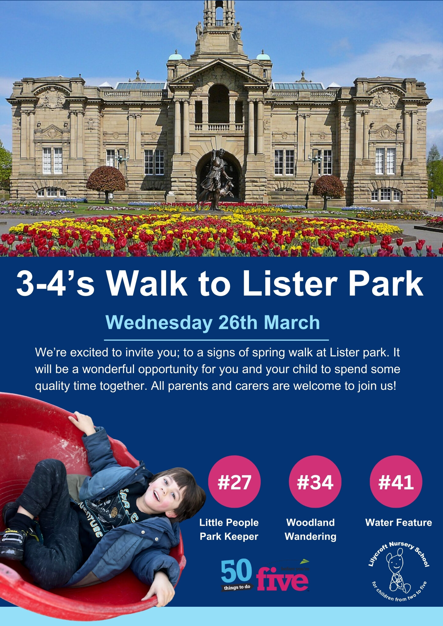 Image of 3-4’s Walk to Lister Park