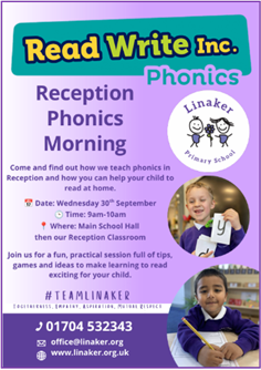 Image of Reception Families Join Us for a Fantastic Phonics Morning