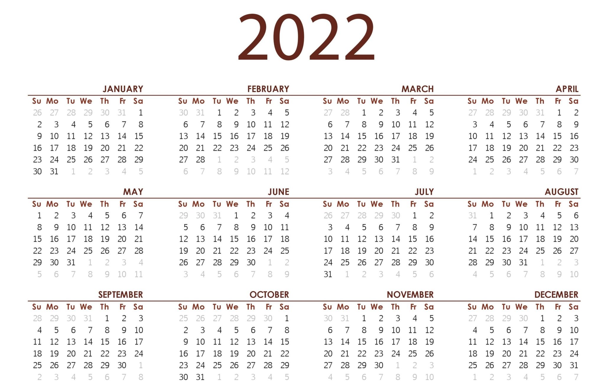 Image of School Holiday List