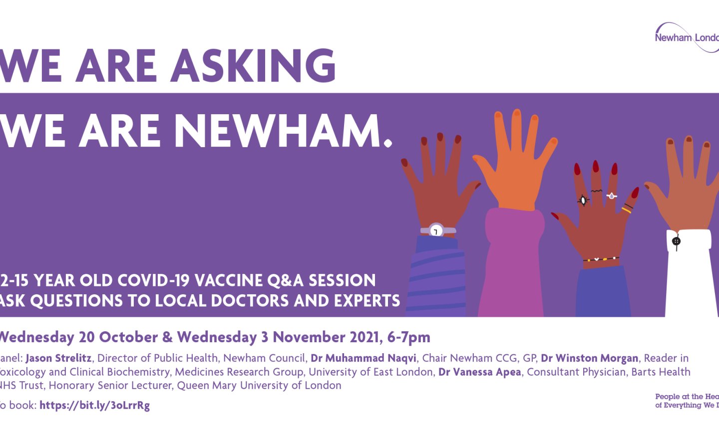 Image of Q&A session regarding 12-15 year old Covid-19 Vaccines