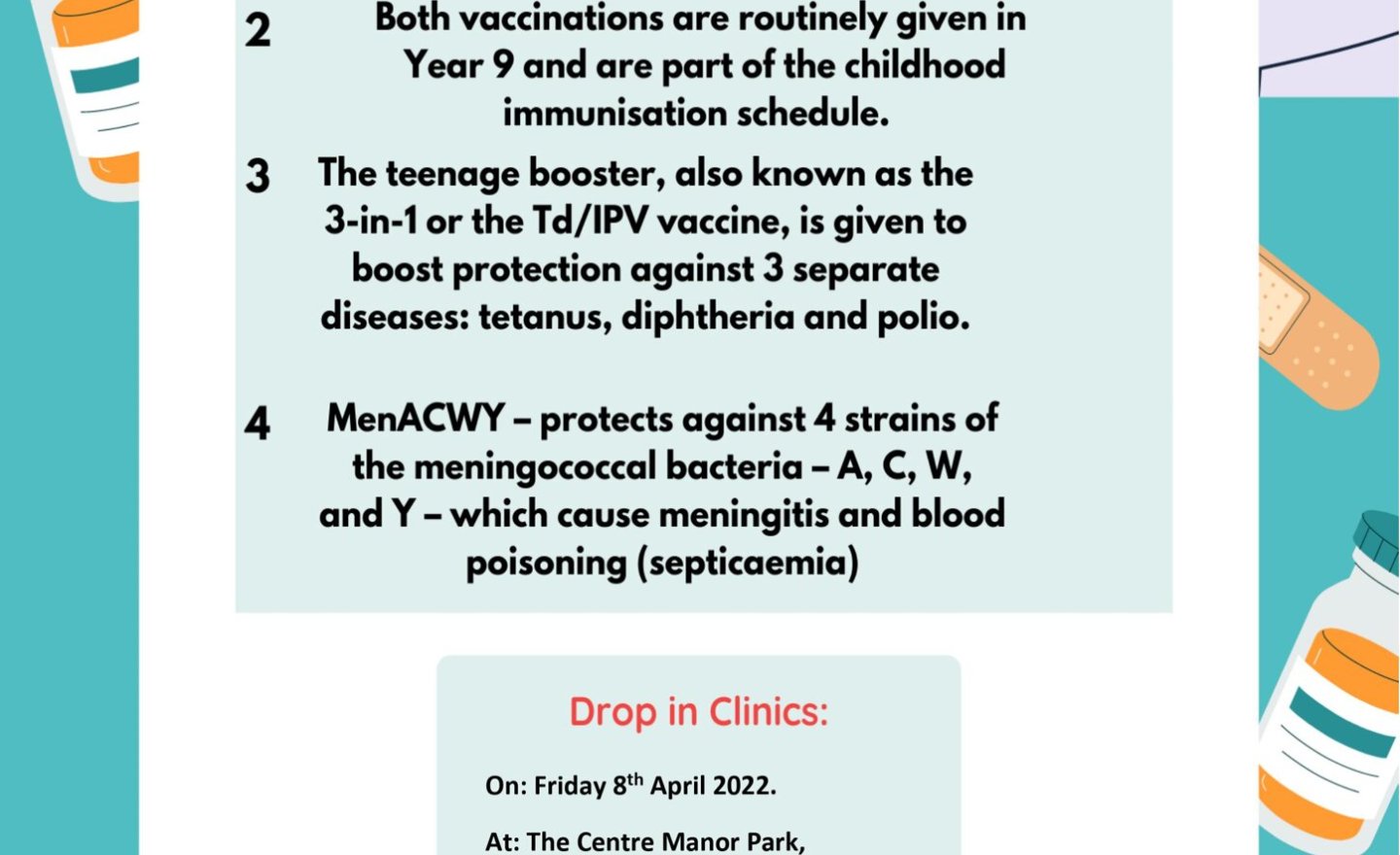 Image of Year 9 Immunisation Vaccines