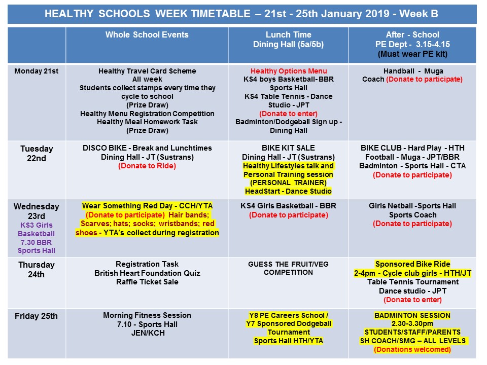 Image of Healthy Schools Week