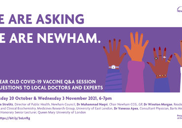 Image of Q&A session regarding 12-15 year old Covid-19 Vaccines