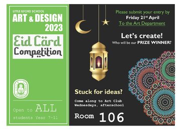 Image of Eid Card Competition at Little Ilford School 2023 