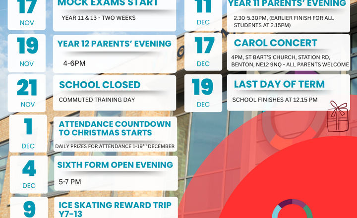 Image of Autumn Term 2 Event Reminders