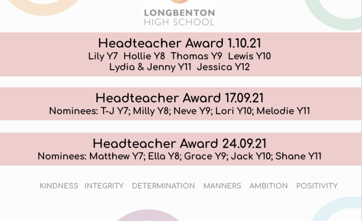 Image of Headteacher Award Nominees