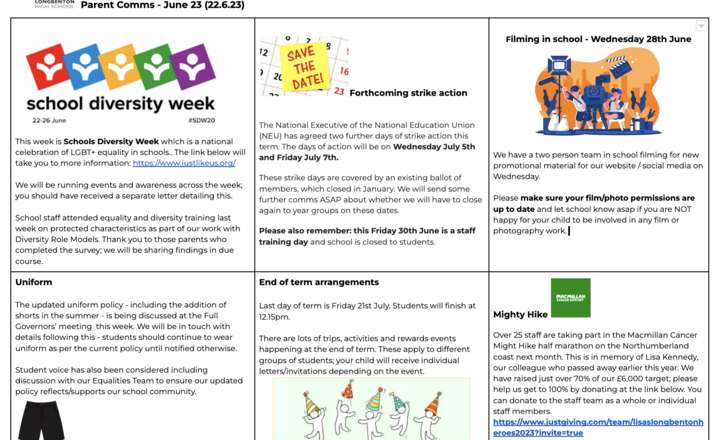 Image of Parent Comms June 23