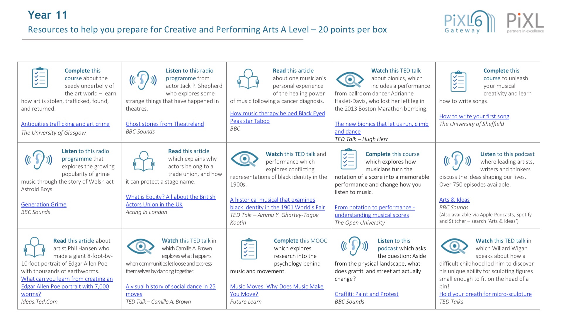 Image of NEW bridging resources for Y11, 12 and 13