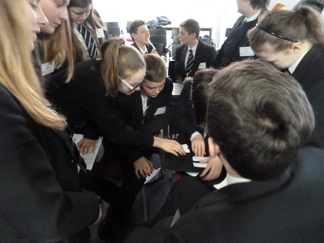Image of Longbenton students help to bridge the language learning gap.