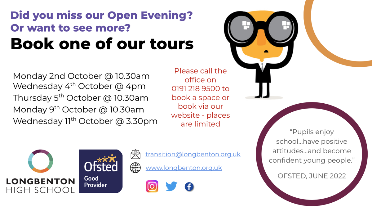 Image of Open Evening Tours - October 2023