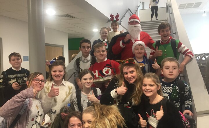 Image of Santa Visits Longbenton High School!