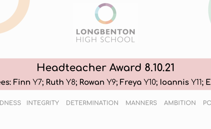 Image of Headteacher Award 8.10.21