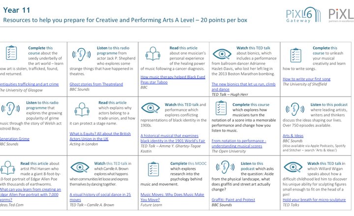 Image of NEW bridging resources for Y11, 12 and 13 