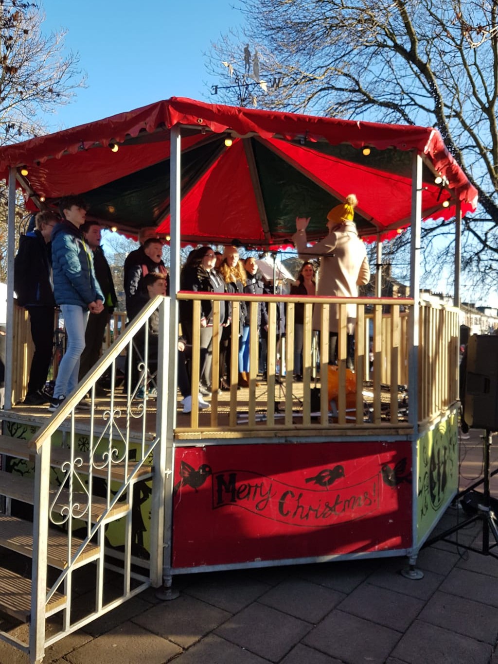 Image of Senior Choir Spreading Christmas Cheer in the Community 